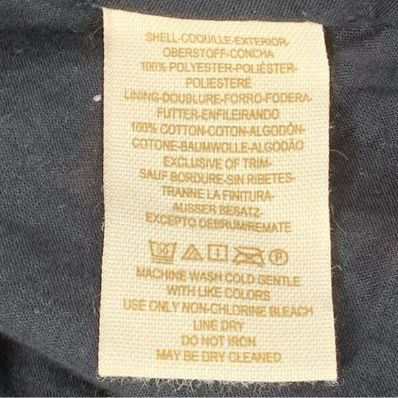 Free People Chiffon Baby Doll Dress Floral 3/4 Sleeve Size 0 Black and R… - Picture 14 of 14